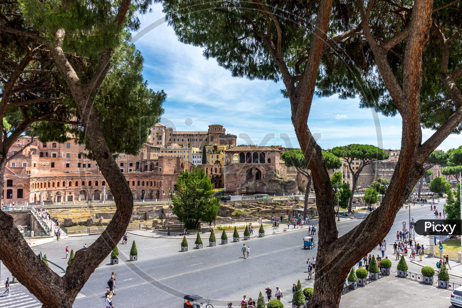 Rome, Italy - 23 June 2018: Trajan'S Market In Roman Forum, Rome, Italy