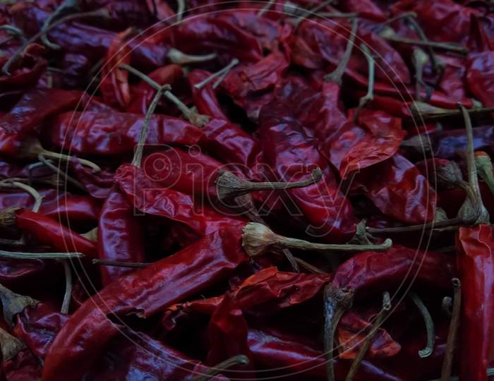 Dried red chillies