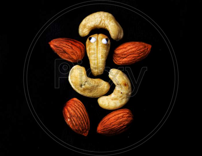 Creative photography with nuts