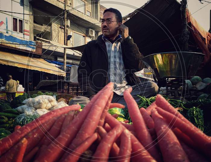 Indian Vegetable market
