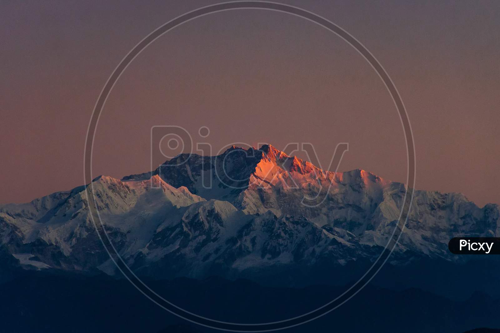 The Sun kissed the Mt. Kanchenjunga