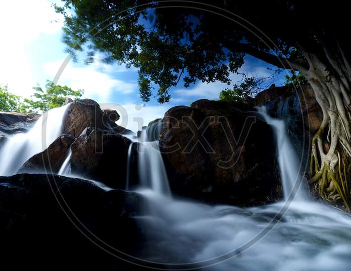 Waterfall, long exposure.