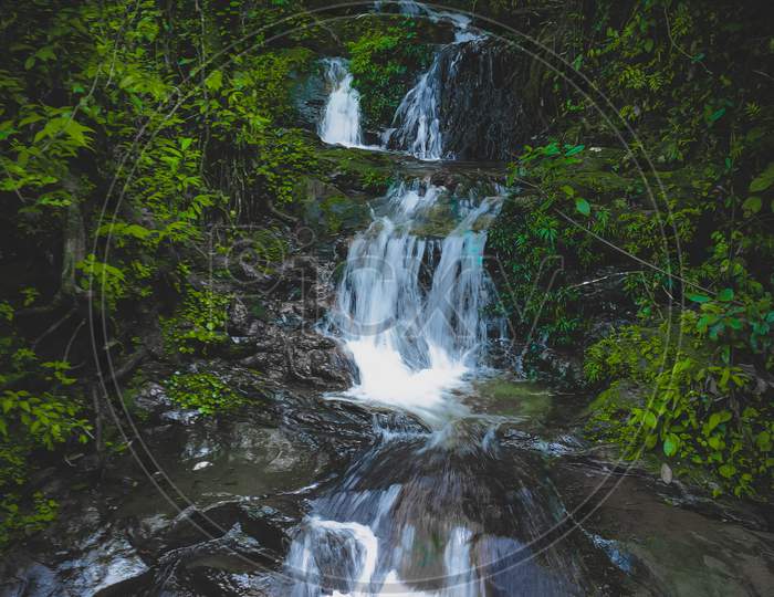 Waterfalls picture  captured in the Forest