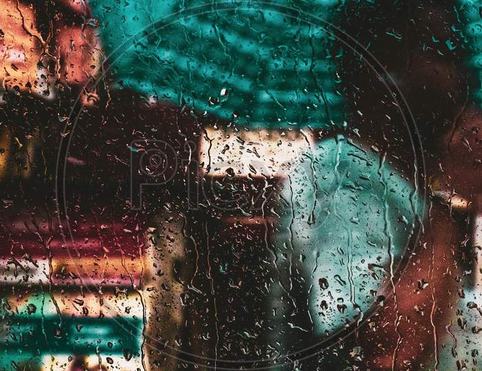 rain,water, blue, rain drop, painting, art,reflection,