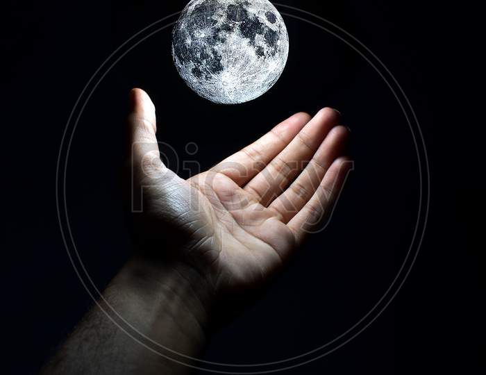 Moon On A Hand