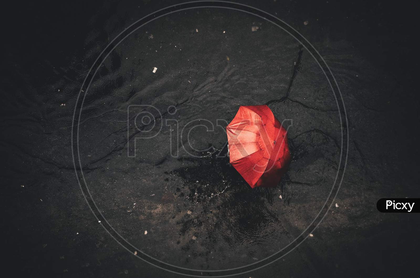 umbrella, red, photography,space, rain,