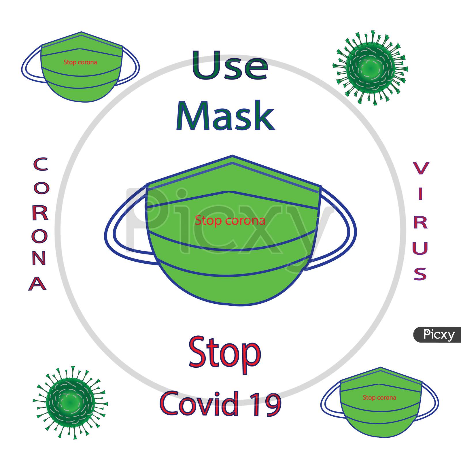 mask and corona virus design