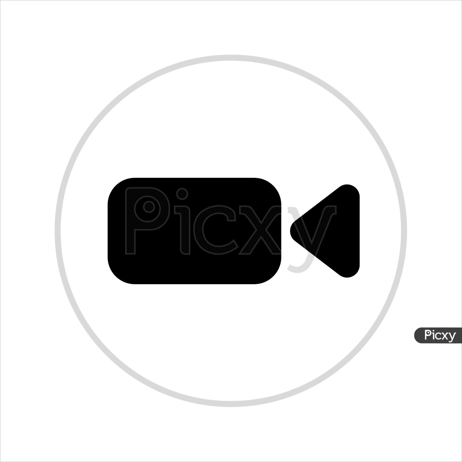 Video Camera Button Trendy Flat Style Icon. Camera Symbol For Your Web Site Design, Logo, App Ui.