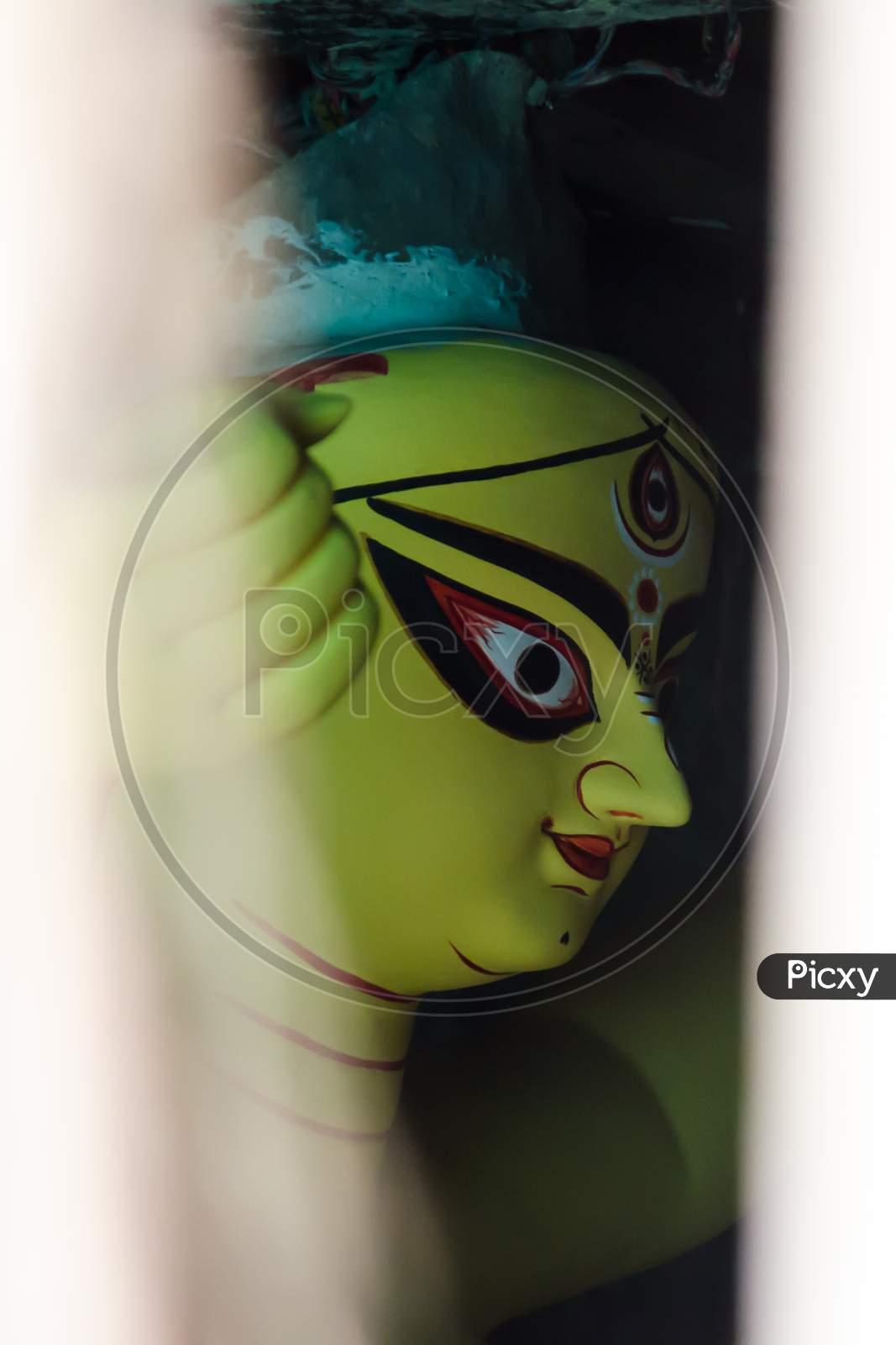 Beautiful idol of Goddess Durga