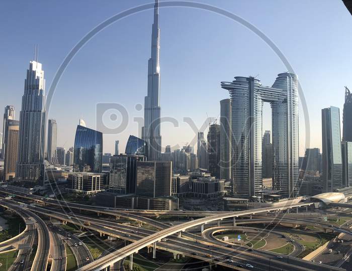 Dubai burj khalifa views