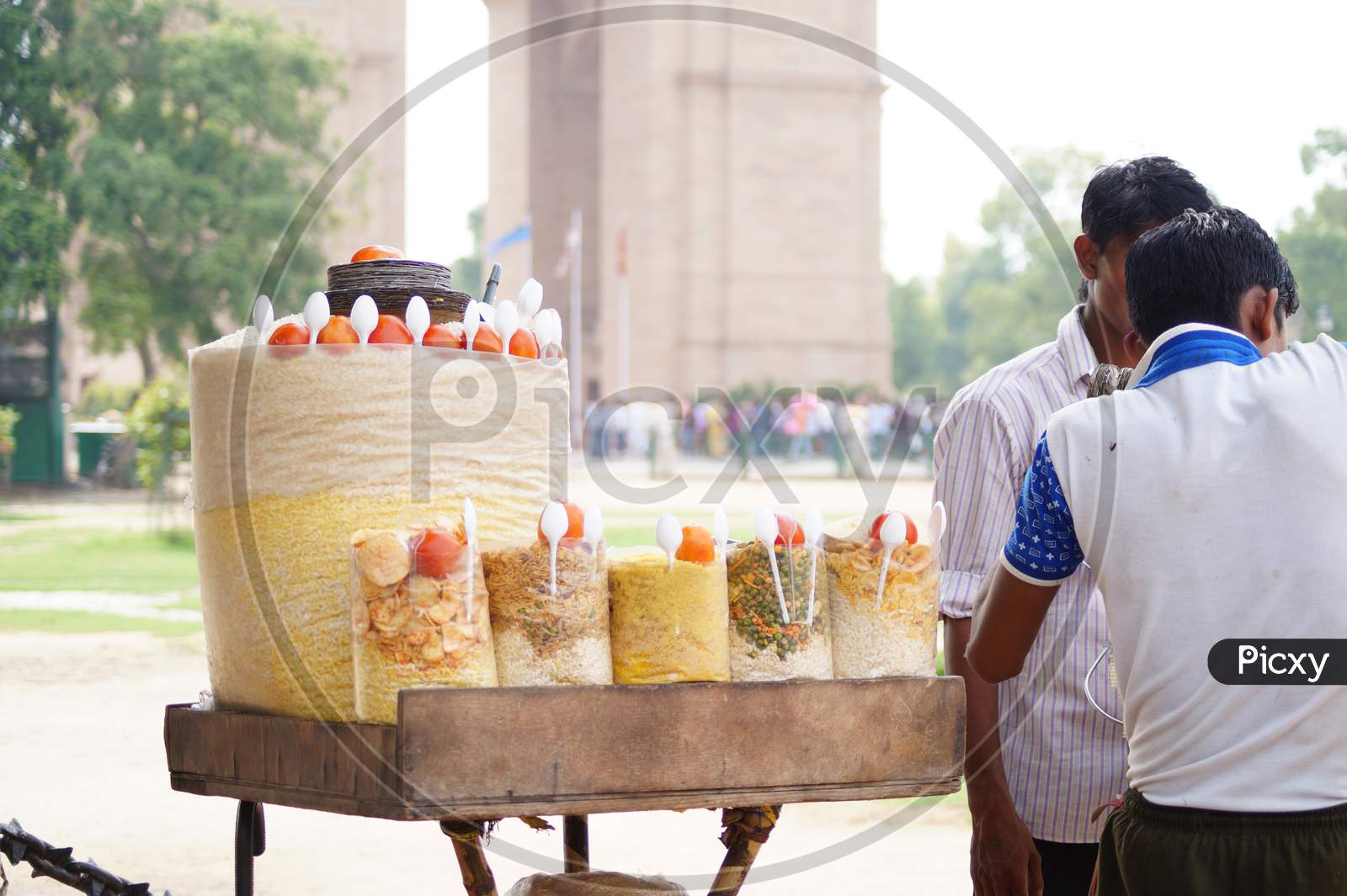 Indian Street Food Sellers In Delhi
