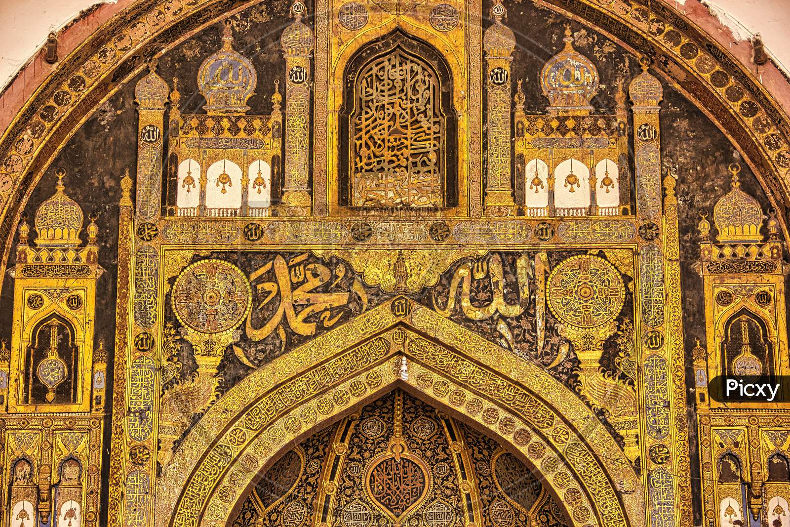 Islamic art in Bijapur karnataka India