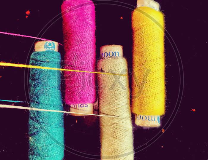 Thread Art, wool, colorfulness,