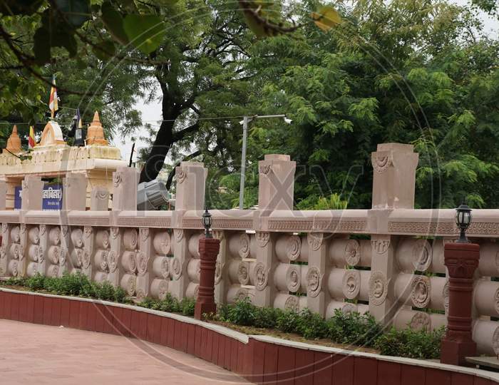 Boundary wall of Mahabodhi temple