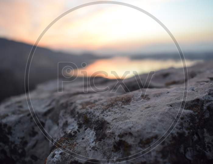 Sunset from mountain