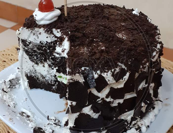 yummy home made black forest cake