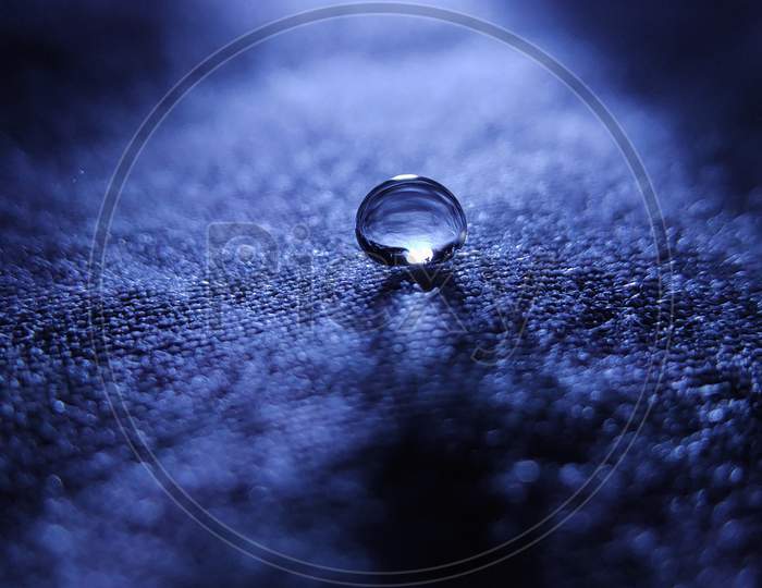 Macro water droplet.