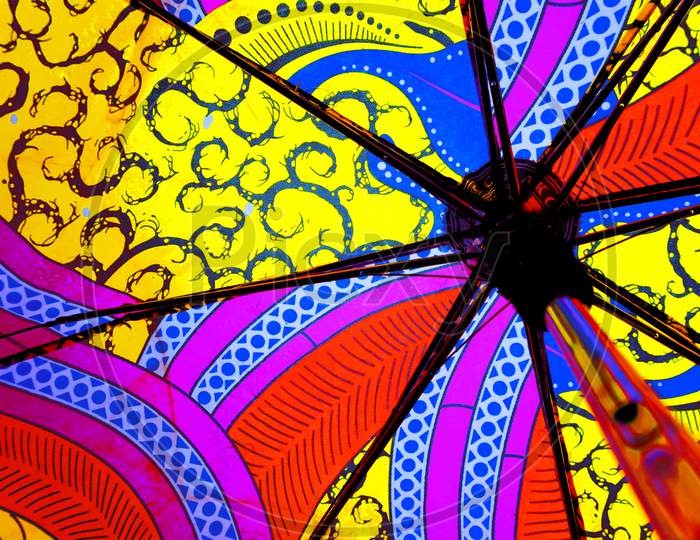 Beautiful color umbrella for background