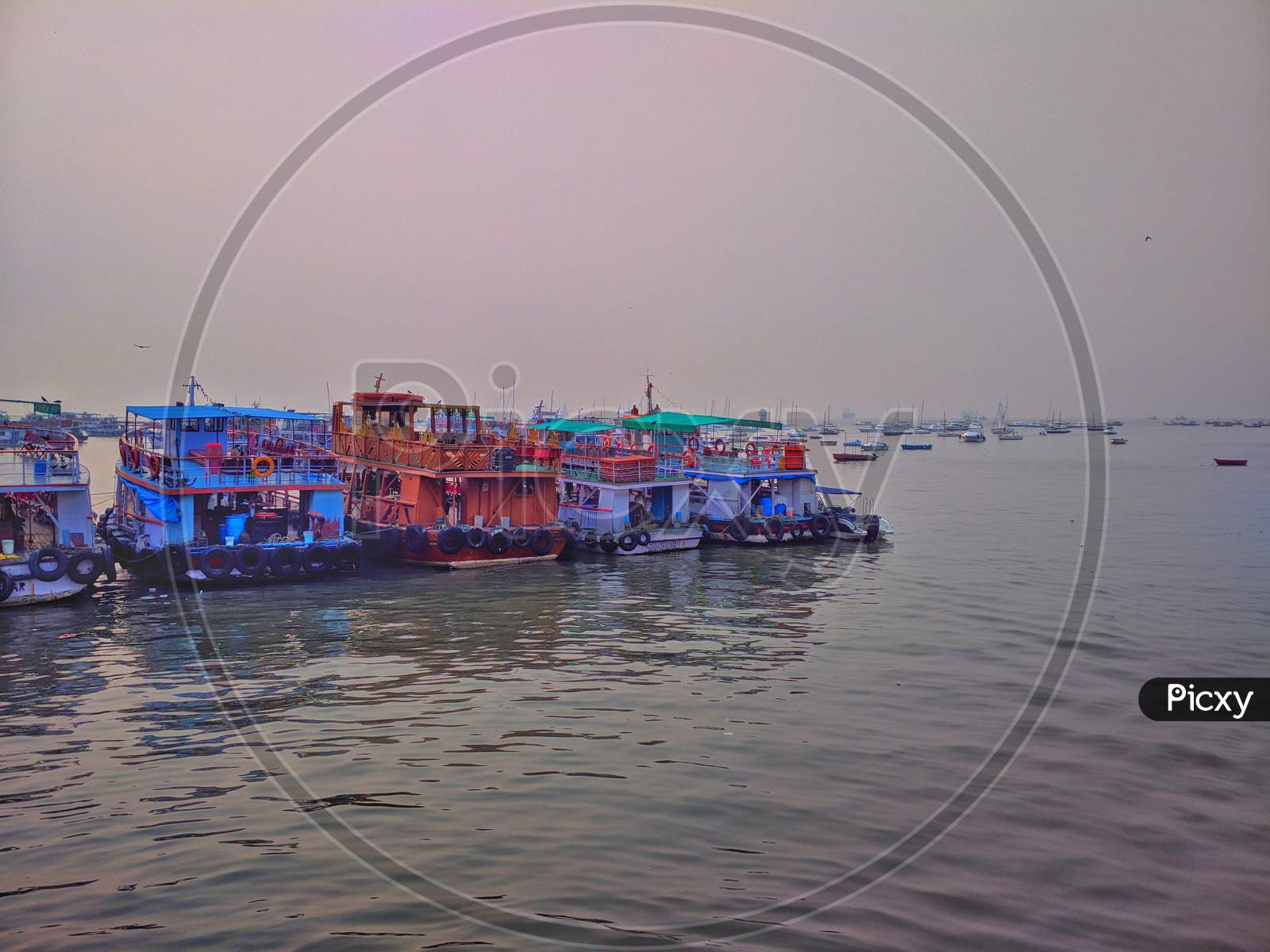 ferry of boats near gateway of india!