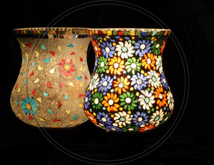 Pottery glass jug