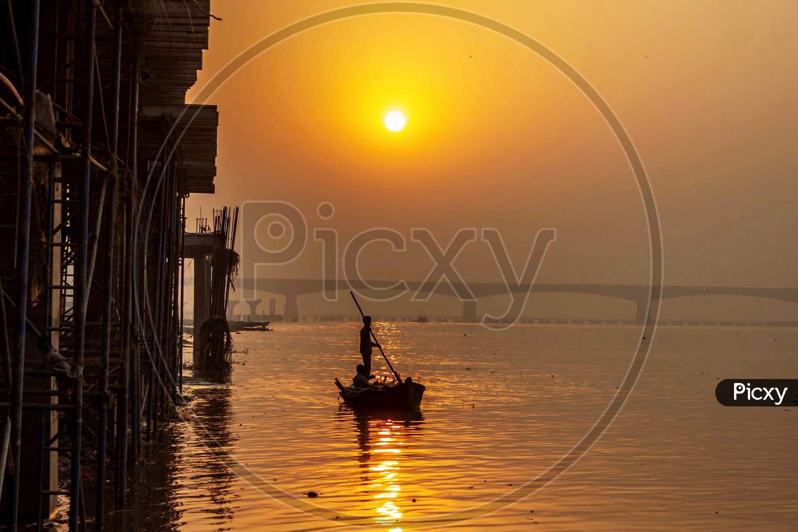 Sunrise at the Ganga