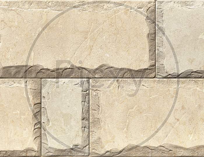 3D Elevation Tiles, Ornaments, Or Brown Colored Wall Tiles Decor For Home , Wall Decor On Brown Beige Marble,It Also Can Be Used For Wallpaper, 3D Wall Decor.