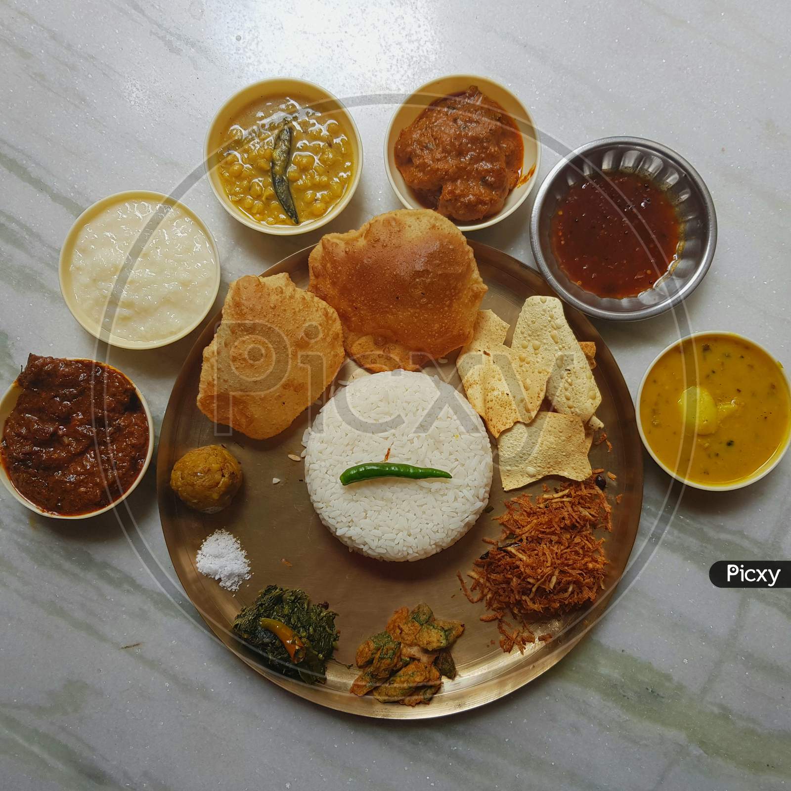 Bengali thali, bengali platter