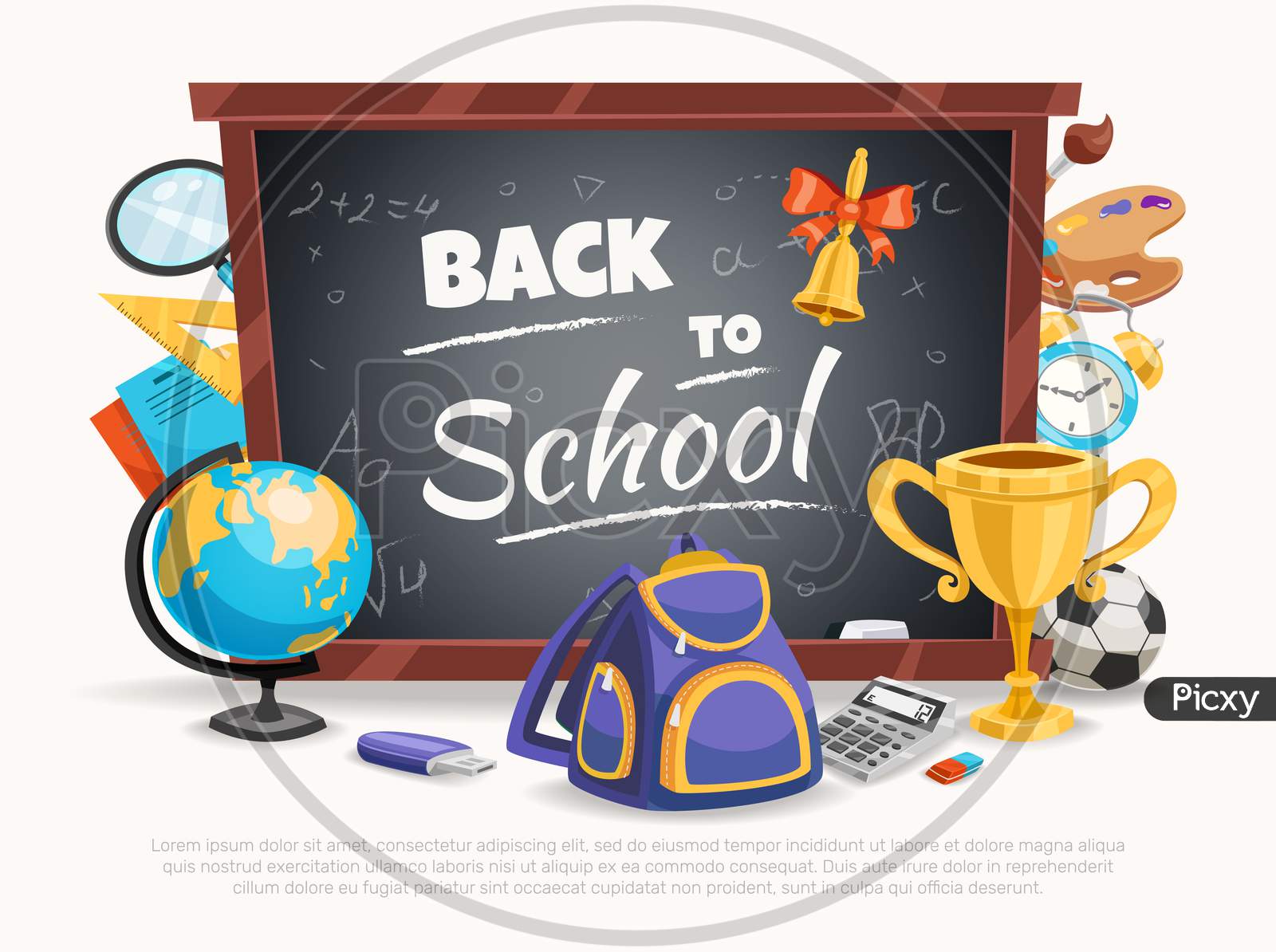 Back To School Composition Poster