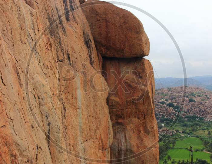 The Anjaneyadri hill in Hampi lies in the centre of Anegondi area, Karnataka state, India. It is believed to be the birthplace of Lord Hanuman