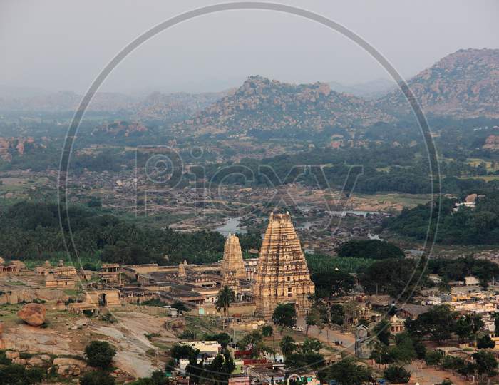 Hampi historical site of Vijayanagar in Karntaka, India, Unesco world heritage site