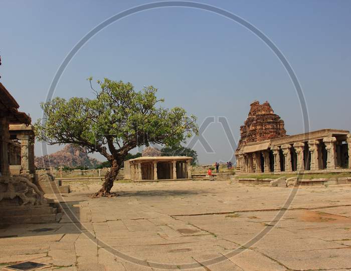 Hampi historical site of Vijayanagar in Karntaka, Unesco world heritage site, India