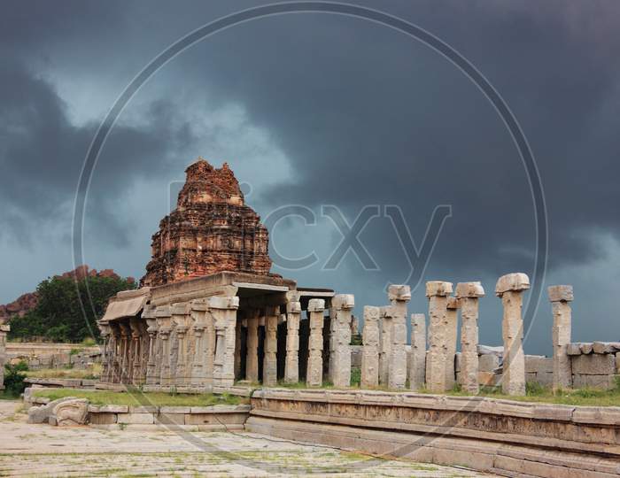 Hampi historical site of Vijayanagar in Karntaka, India