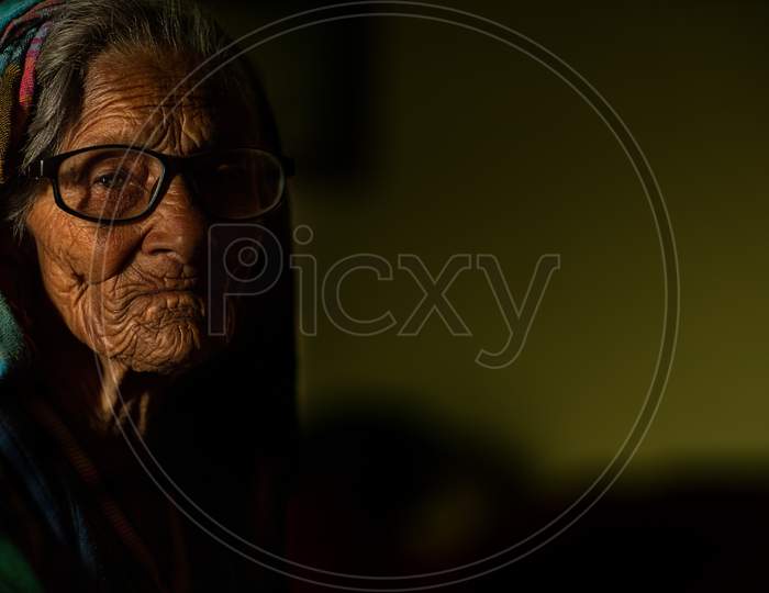Potrait Of An Old Lady