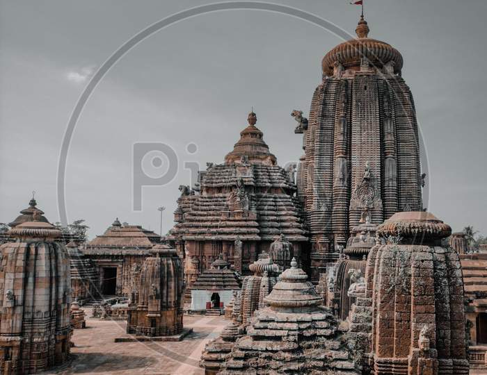 Picture of Famous Lingaraj Temple of Bhubaneswar, Odisha.