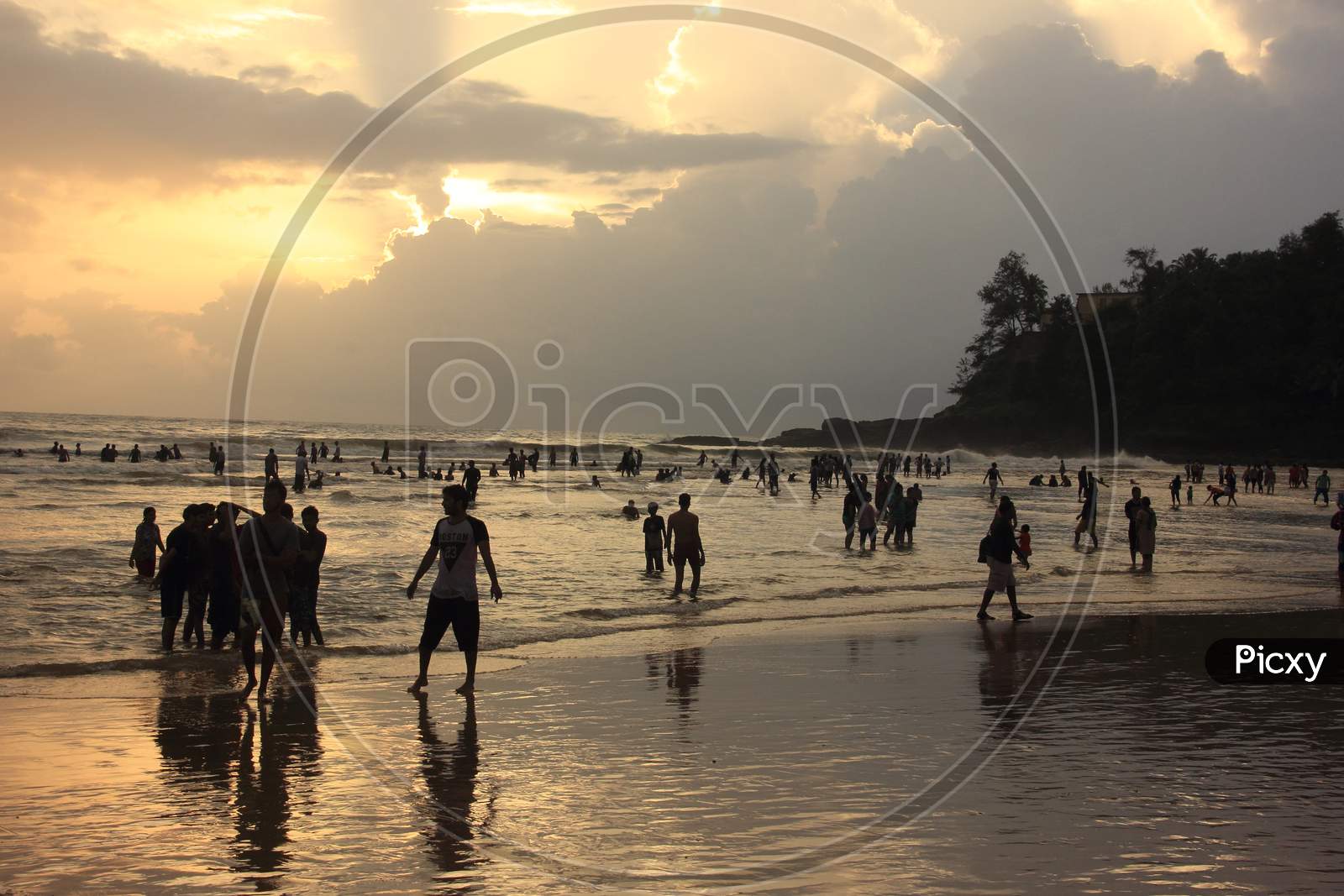 Beautiful, Goa, Sea Beach, Evening, Sunset, North Goa, Baga, India