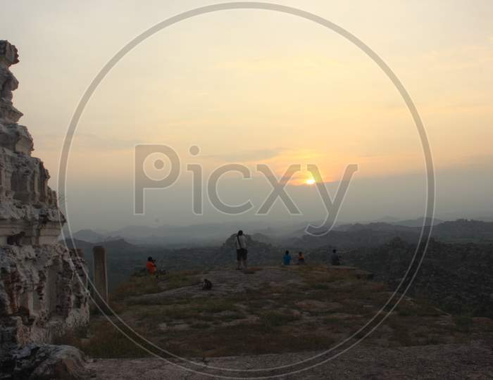 Hampi sunrise, Karnataka, India