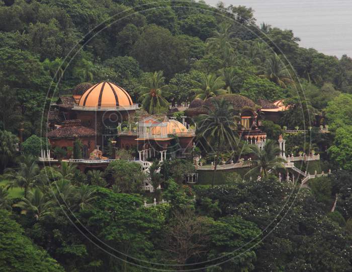 Goa, Beautiful house amid greenry, India