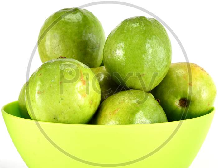 Guava Piled Up In A Bowl.