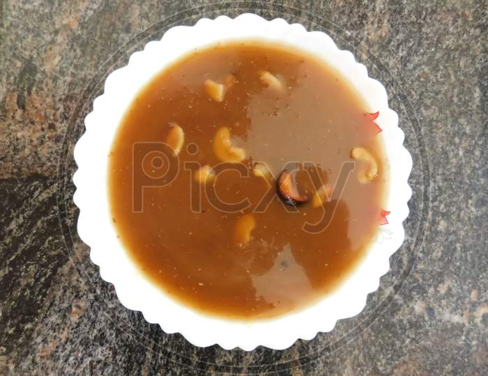 Delicious Food(Payasam) In A Bowl Isolated On A Surface
