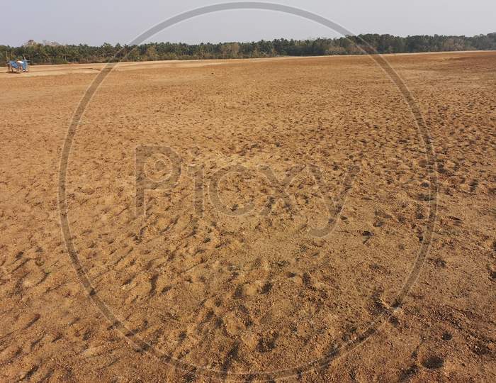 River sand of Bharathapuzha is visible in summer