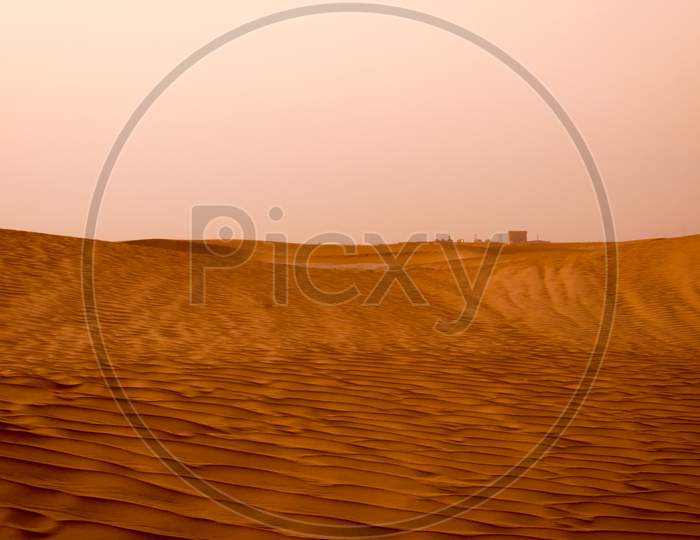 Sand Dunes In United Arab Emirates,Abu Dhabi,Dubai,Middle East.