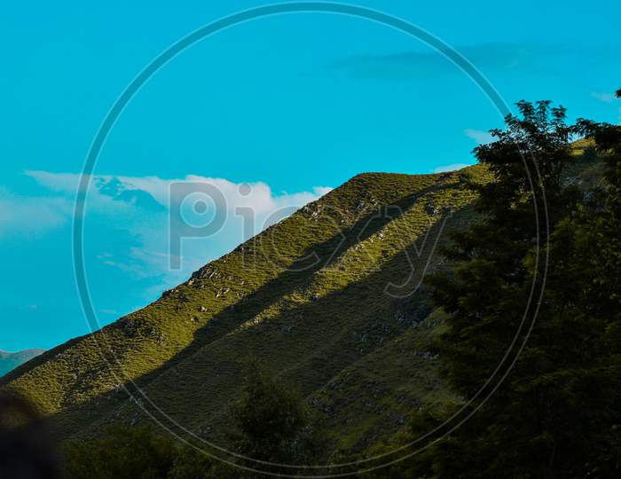 Landscape Of Mountain And The Sky