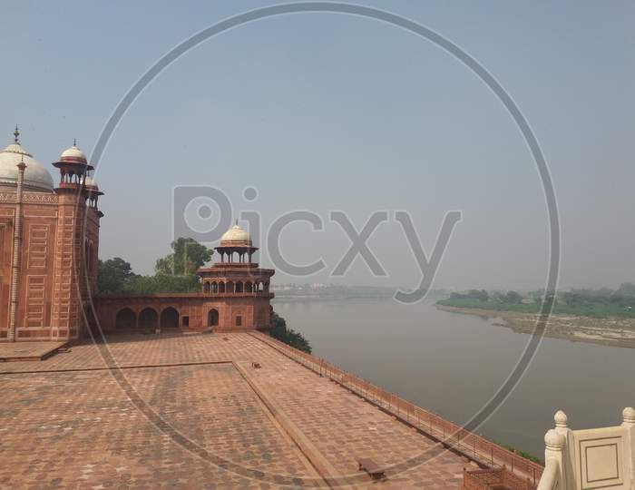 Yamuna River beside Taj Mahal