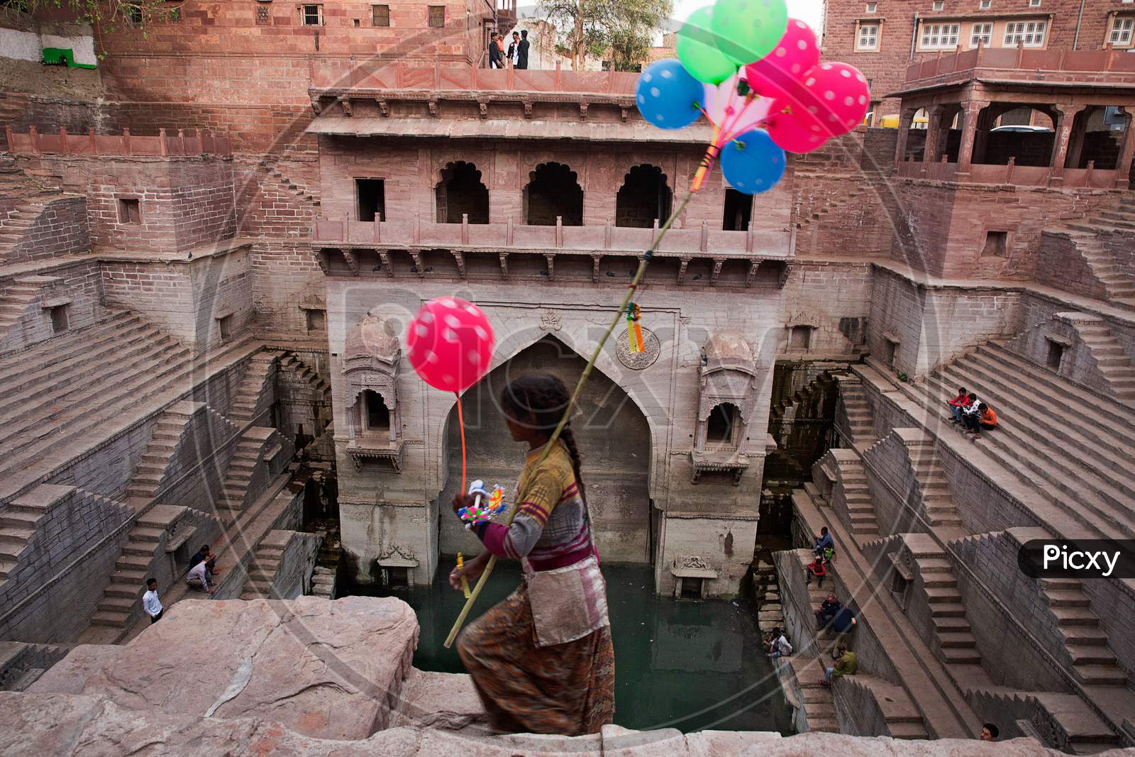 Stepwell And Ballons