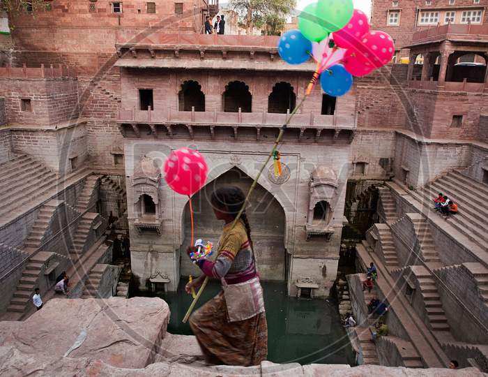 Stepwell And Ballons