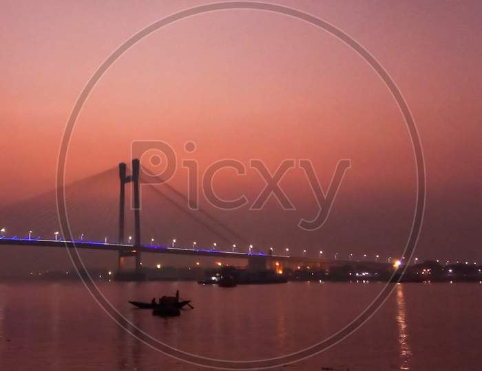 Vidyasagar Setu over the Hoogly River in Kolkata