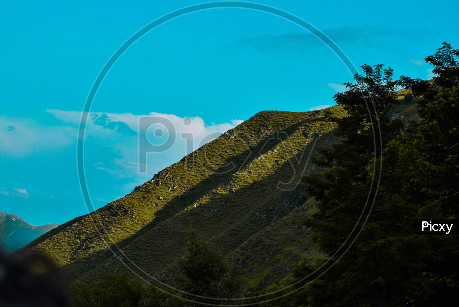 Landscape Of Mountain And The Sky