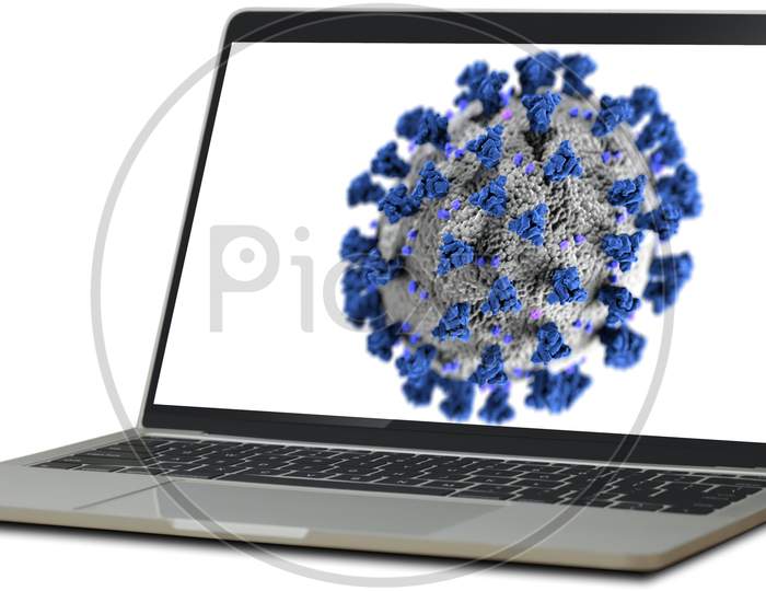 laptop & Corona virus