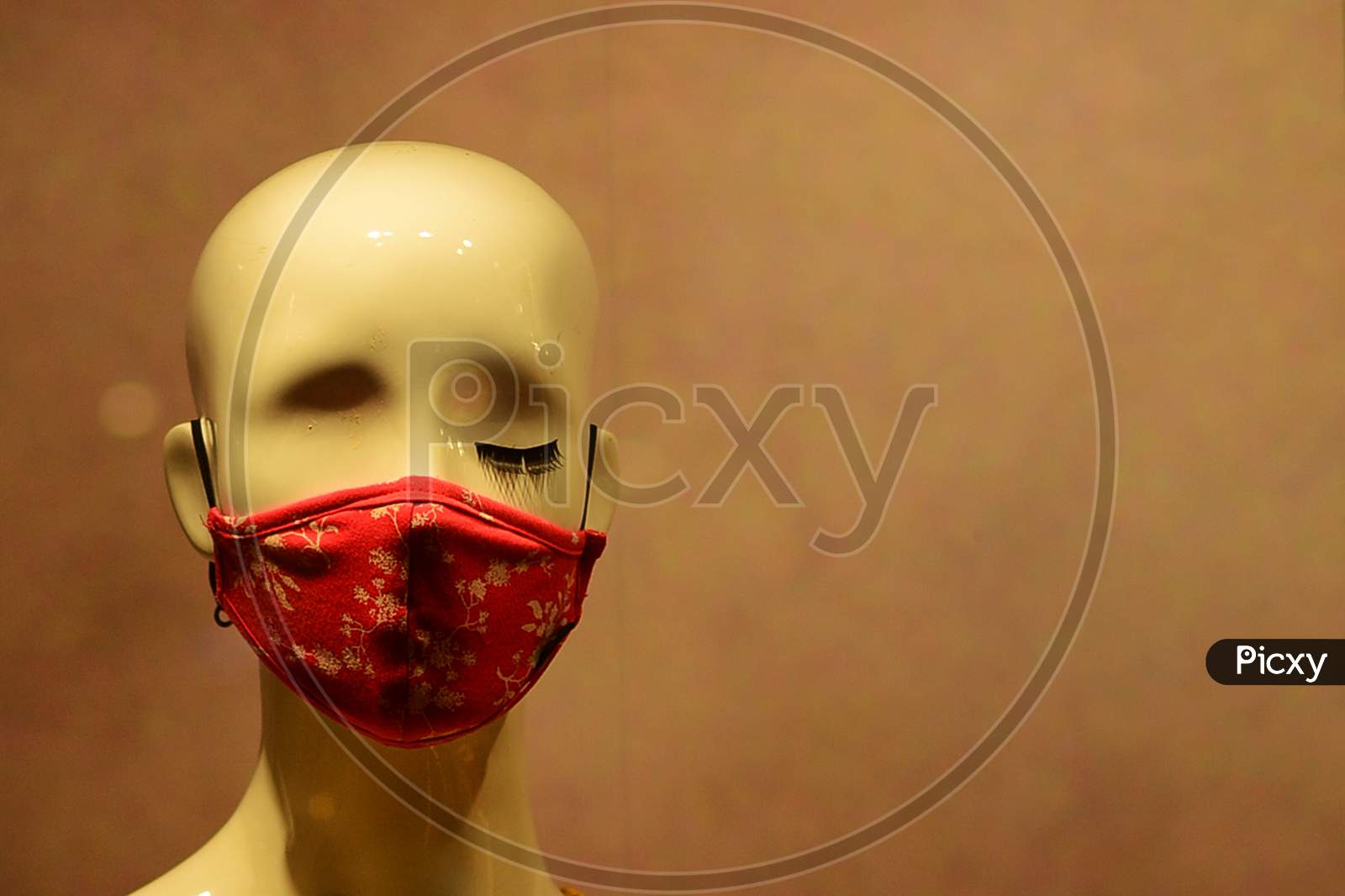 Mask, The Most Needed Product Of The Time Is Displayed An A Mannequin
