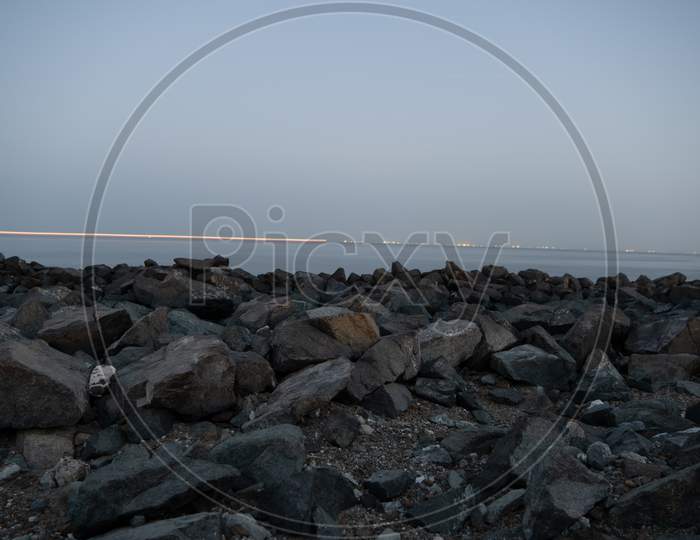 Sea view with stones